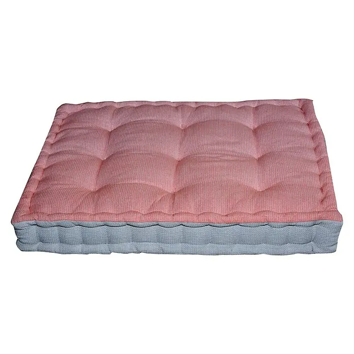 Cojín para asiento - 80 x 60 cm, Coral, 100% algodón - Vista angular