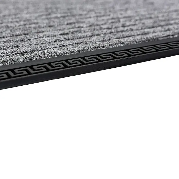 Astra Fußmatte Border Star - Anthrazit, 50 x 80 cm, 70 % Polypropylen, 30 % Gummi - Detailaufnahme