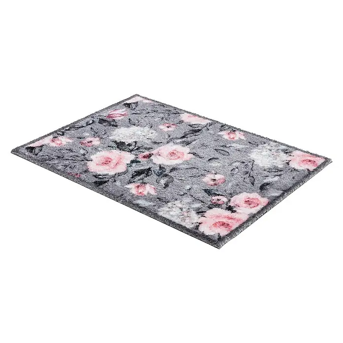 Astra Sauberlaufmatte Pure & Soft - L x B: 50 x 70 cm, Blumen - Diagonale Ansicht