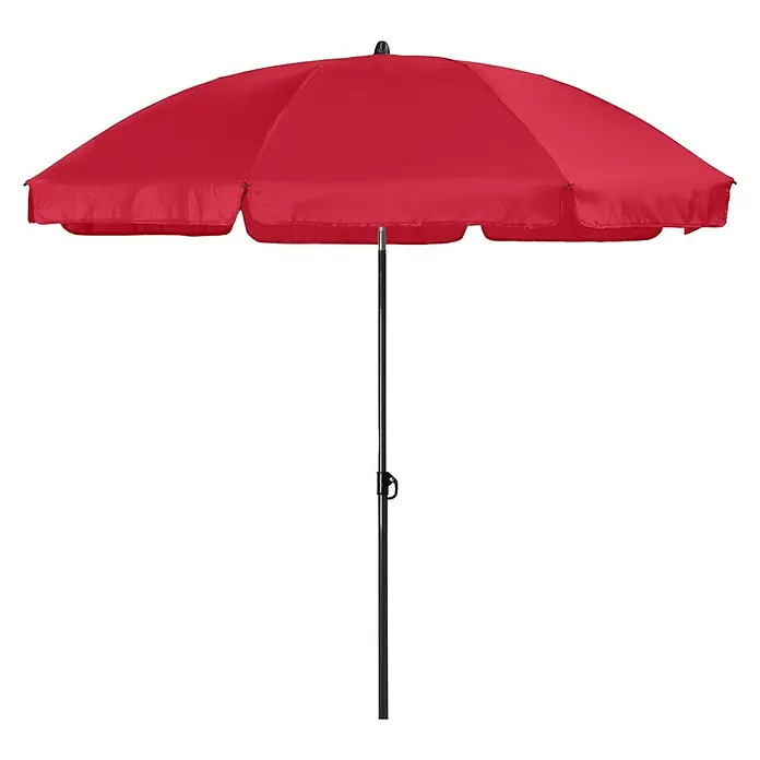 Sonnenschirm MALIBU II - Rot, Durchmesser: 180 cm - Vorderansicht