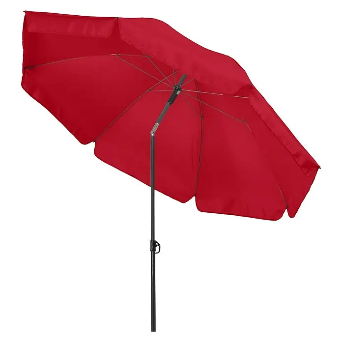 Sonnenschirm MALIBU II - Rot, Durchmesser: 180 cm - Diagonale Ansicht