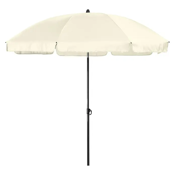 Sonnenschirm MALIBU II - Off-White, Durchmesser: 180 cm - Vorderansicht