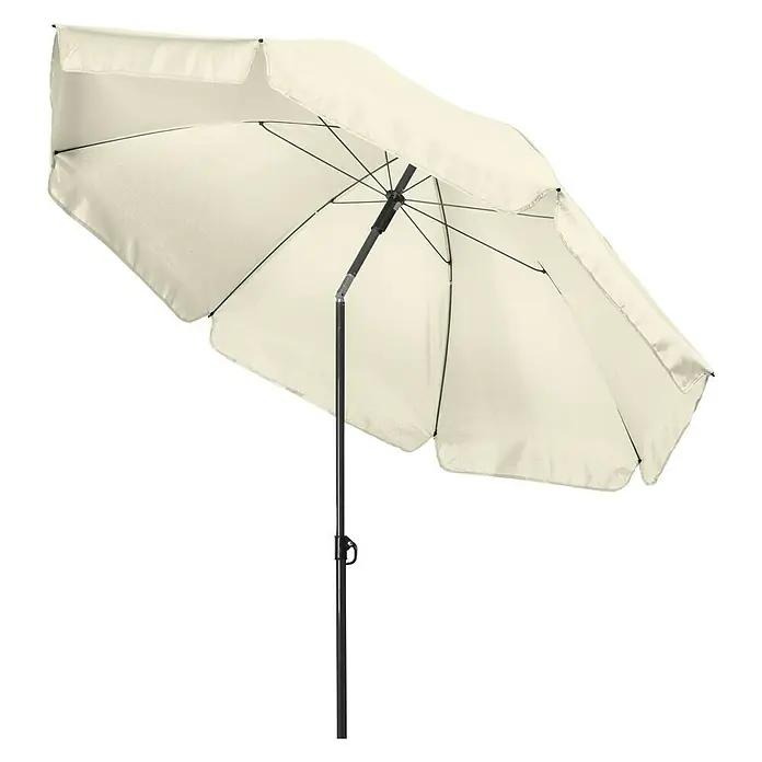 Sonnenschirm MALIBU II - Off-White, Durchmesser: 180 cm - Diagonale Ansicht