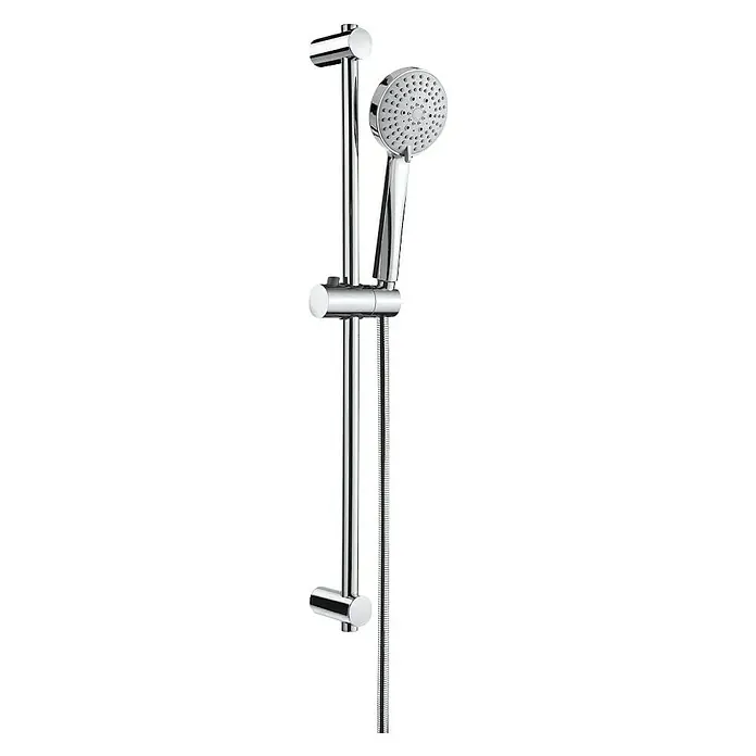 Roca Conjunto de ducha Stella en pack - Distancia entre orificios: 60 cm, Número de funciones: 3, Cromado - Vista angular