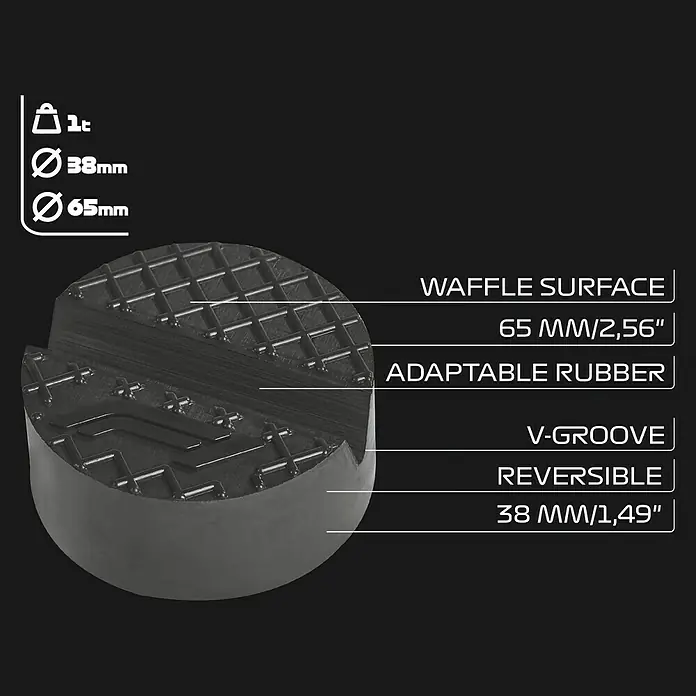 Formula 1® Gummiauflage RP500 - Belastbarkeit: 1.000 kg, Geeignet für: Wagenheber, Rutschfest