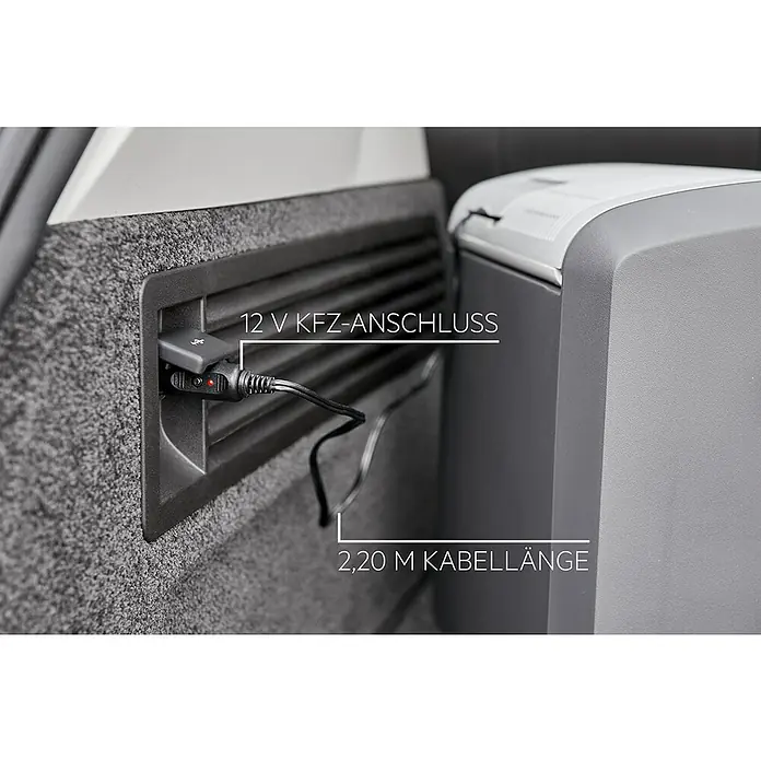 AEG Kühlbox KK20 - Fassungsvermögen: 20 l, Grau - Detailaufnahme