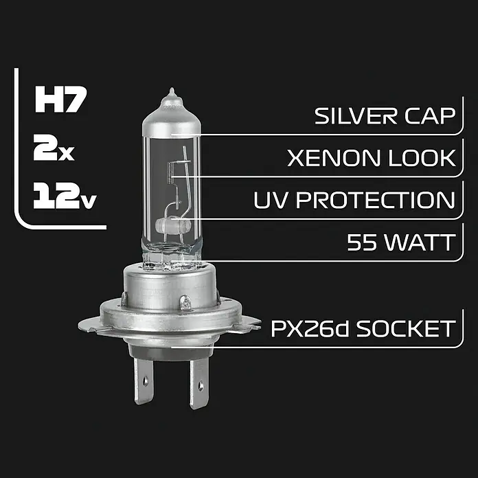 Formula 1® Hauptscheinwerfer-Lampen CL750 - H7, 2 Stk.