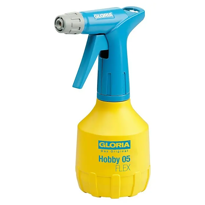 Gloria Handsprüher Hobby 05 FLEX mit Doppelhub - 360° Funktion, 0,5 l - Diagonale Ansicht
