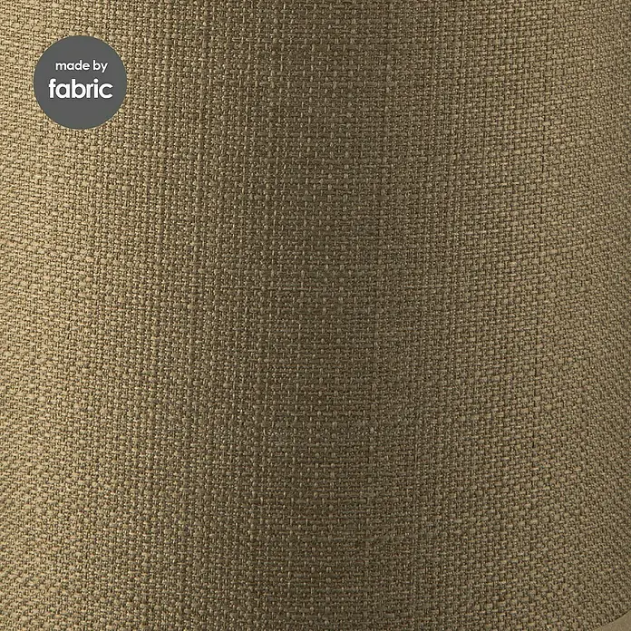 Home Sweet Home Lampenschirm Canvas - 40 cm, Olivengrün, Baumwolle, Rund - Detailaufnahme
