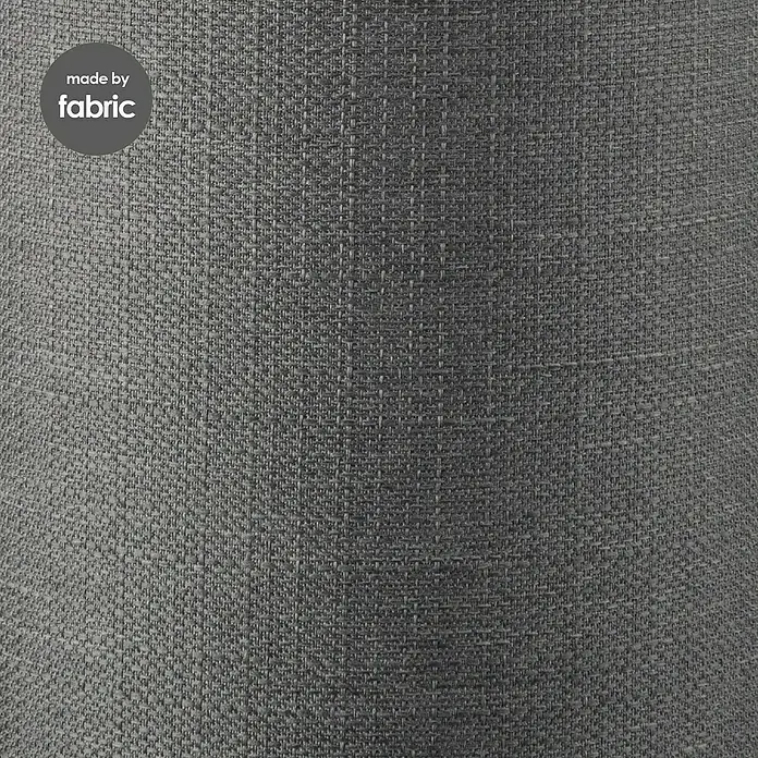 Home Sweet Home Lampenschirm Canvas - 35 cm, Sturmgrau, Baumwolle, Rund - Detailaufnahme