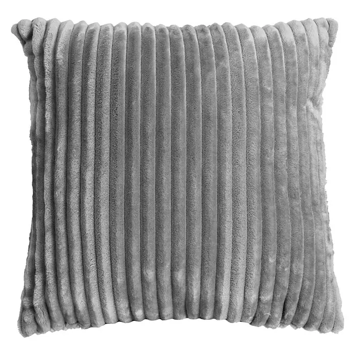 Kussen Alanya - Grijs, 45 x 45 cm, 100 % polyester - Vooraanzicht