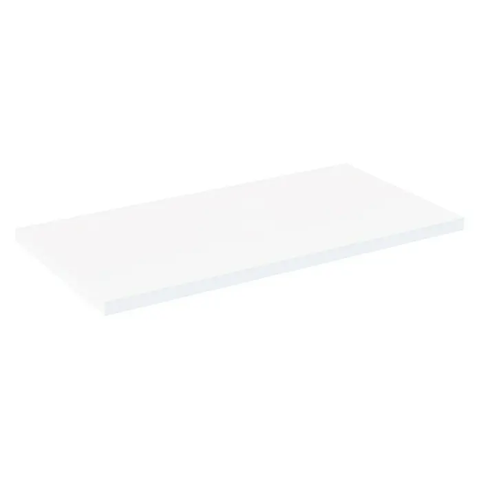 Encimera para lavabo Top - L x An x Al: 46 x 91 x 3 cm, Blanco seda - Vista angular