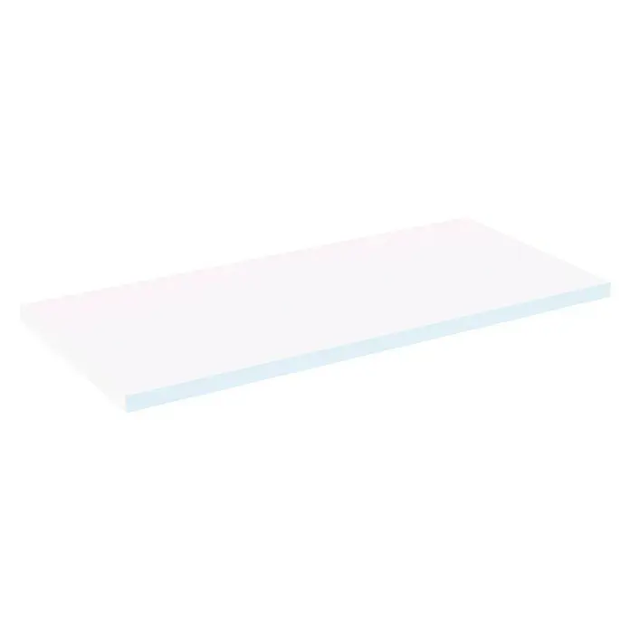Encimera para lavabo Top - L x An x Al: 46 x 101 x 3 cm, Blanco seda - Vista angular