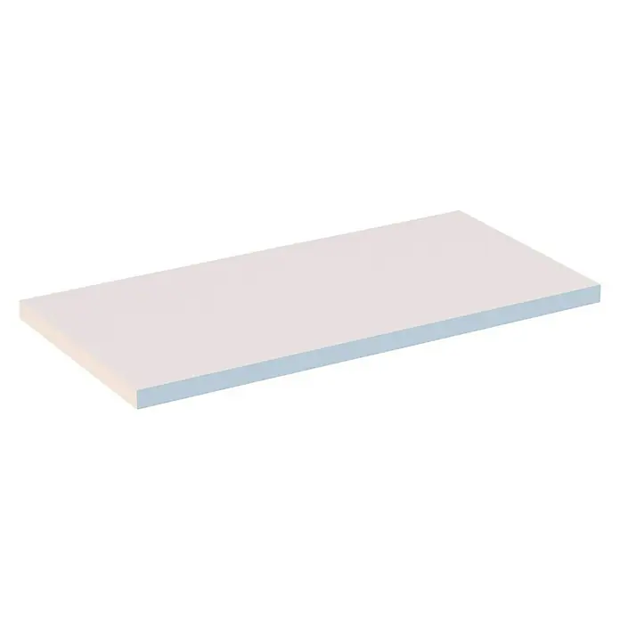 Encimera para lavabo Top - L x An x Al: 40 x 81 x 3 cm, Blanco seda - Vista angular