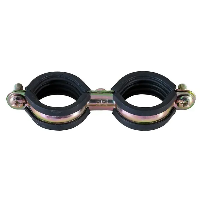 Set abrazaderas isofónicas dobles - Diámetro: 28 mm, 5 uds. - Vista descendente