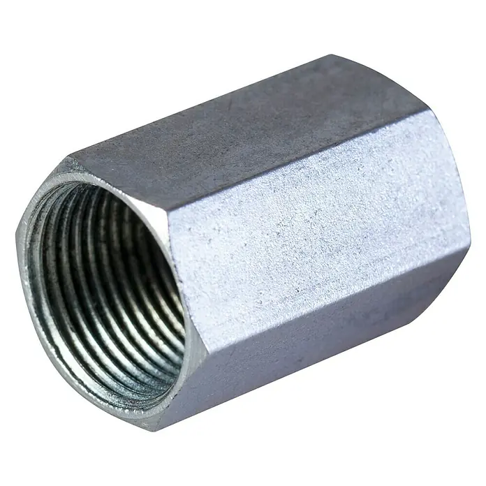 Manguito hexagonal para varilla roscada - M8, 5 uds. - Vista angular