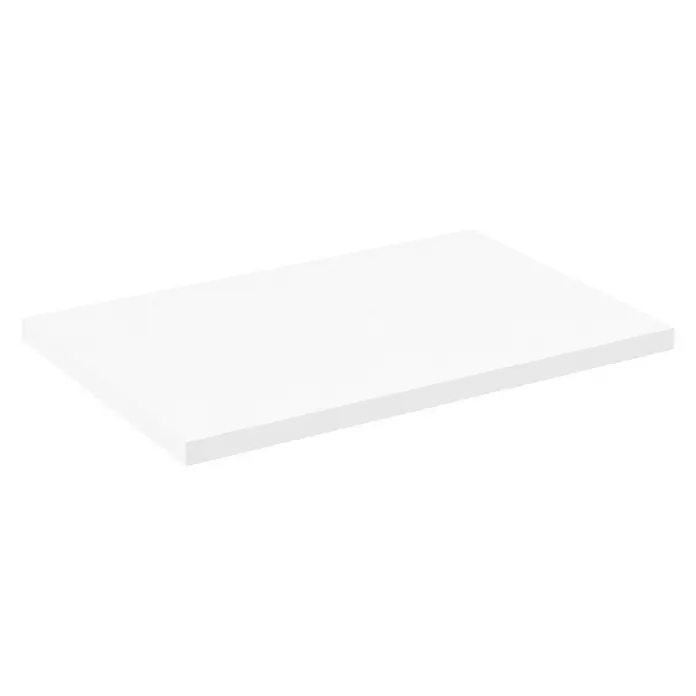 Encimera para lavabo Top - L x An x Al: 46 x 71 x 3 cm, Blanco seda - Vista angular
