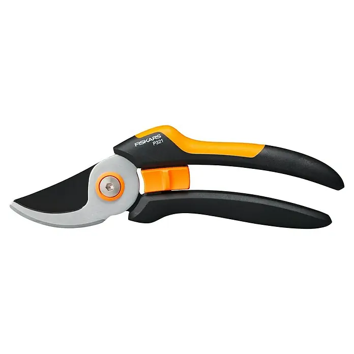 Fiskars Solid Tijeras de jardinería P321 - Sistema de corte: Bypass, Grosor de rama máx.: 20 mm - Vista descendente