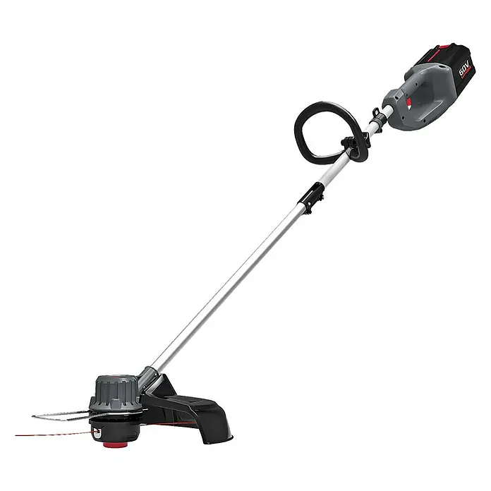 Powerworks Akumulatorski trimer - 60 V, Litij-ionska, Bez akumulatora, Širina reza: 36 cm - Dijagonalni pogled