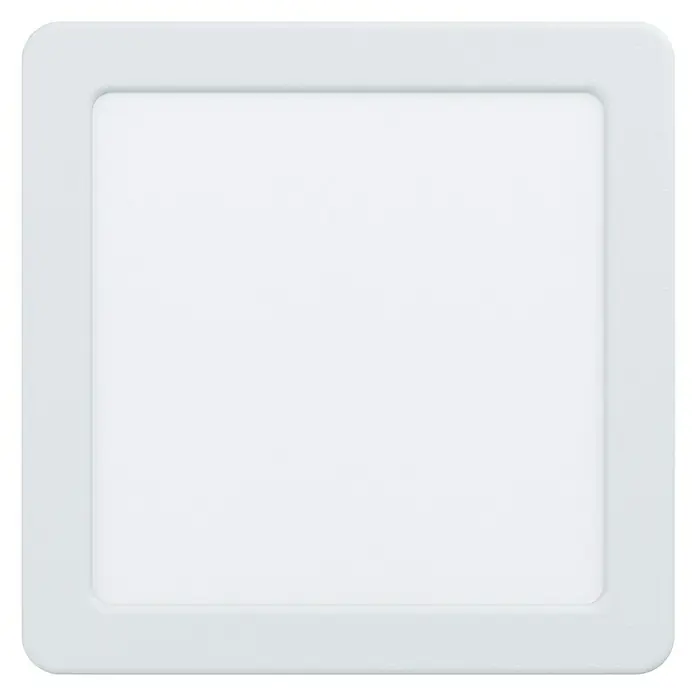 Eglo Fueva 5 Downlight LED empotrable - 10 W, L x An x Al: 2,6 x 16,6 x 16,6 cm, Blanco, Blanco neutro - Vista frontal