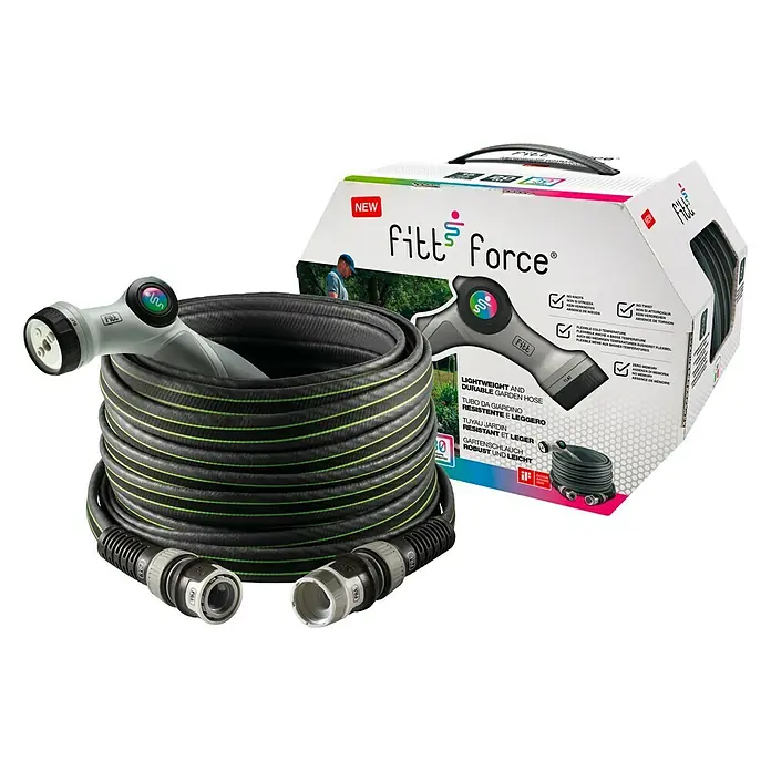 Fitt Schlauch-Set Force - 25 m, Schlauchdurchmesser: 15 mm - Vorderansicht