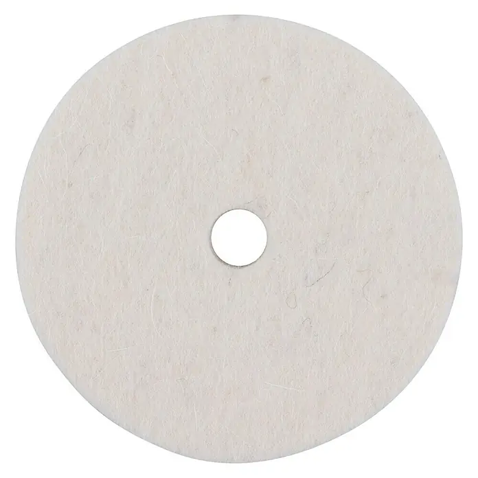 Wolfcraft Filzpolierscheibe - Durchmesser: 75 mm - Vorderansicht
