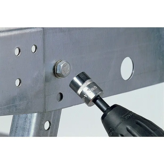 Wolfcraft Steckschlüssel-Set - 5 -tlg., ¼″ Sechskant - Anwendungsbeispiel