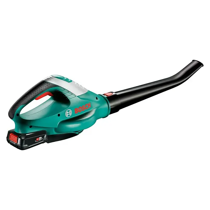Bosch 18 V Power for All Akku-Laubbläser ALB 18 LI - 18 V, Li-Ionen, 2,5 Ah, 1 Akku, Blasgeschwindigkeit: 210 km/h - Diagonale Ansicht