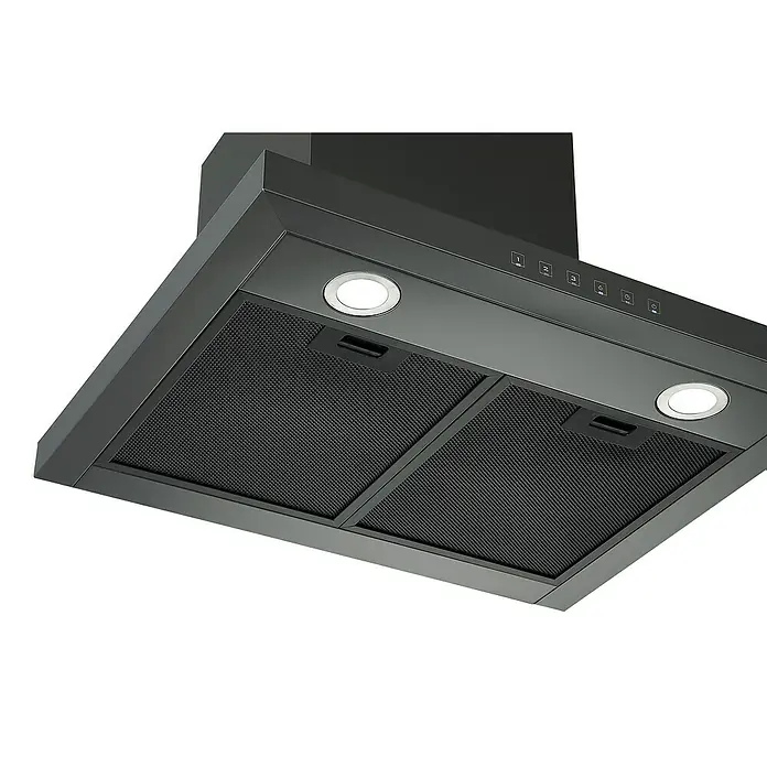 Respekta Blockhaube CH44060BSA+ - Breite: 60 cm, Max. Luftleistung: 557,1 m³/h, Blacksteel - Detailaufnahme
