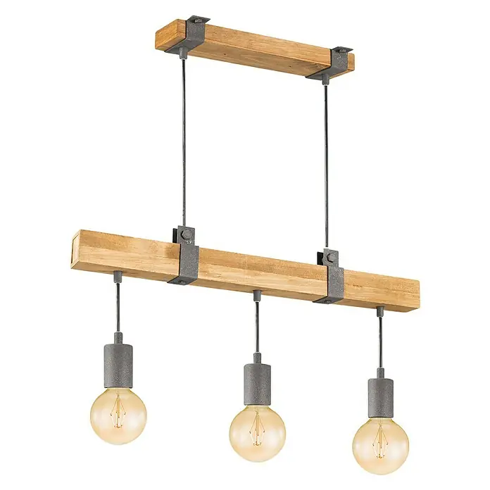 Home Sweet Home Pendelleuchte Denton - Höhe: 128 cm, Max. Systemleistung: 30 W - Vorderansicht