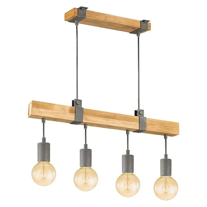 Home Sweet Home Pendelleuchte Denton - Höhe: 128 cm, Max. Systemleistung: 40 W - Vorderansicht