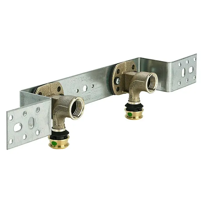 Viega Raxofix Montageeinheit - Innengewinde: ½″, Metall - Diagonale Ansicht