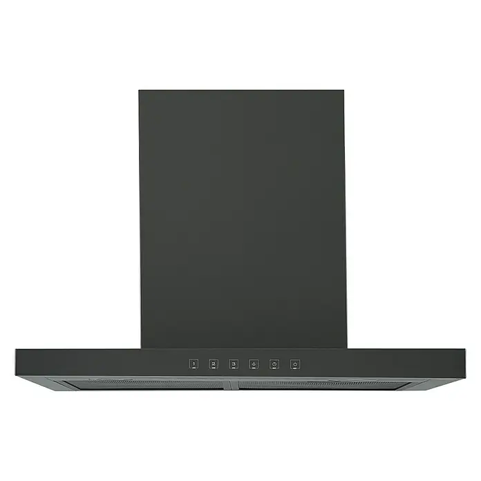 Respekta Blockhaube CH44060BSA+ - Breite: 60 cm, Max. Luftleistung: 557,1 m³/h, Blacksteel - Vorderansicht
