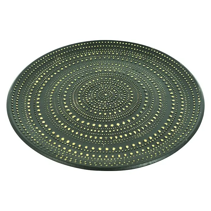 Deko-Teller - Schwarz, Durchmesser: 50 cm - Diagonale Ansicht