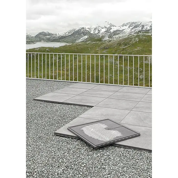 Feinsteinzeugfliese Click & Go Ardesia - 60 x 60 cm, Grau - Anwendungsbeispiel