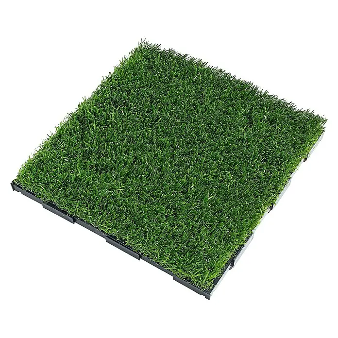 Klickfliese Gras - Grün, 30 x 30 cm, 10 Stk. - Ansicht von oben