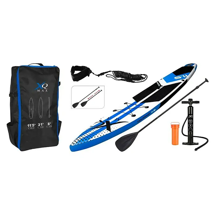 Paddle surf Tour XQMax - L x An x Al: 350 x 79 x 15 cm, Carga útil: 150 kg, Hinchable - Vista angular