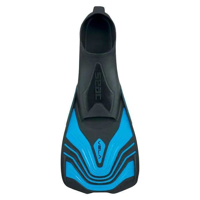 Seac Sub Aletas de buceo Vela - Talla de pie: 32/33, Azul - Vista descendente