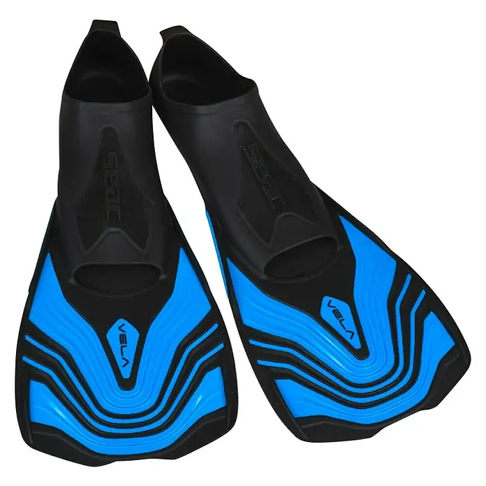 Seac Sub Aletas de buceo Vela - Talla de pie: 32/33, Azul - Vista angular