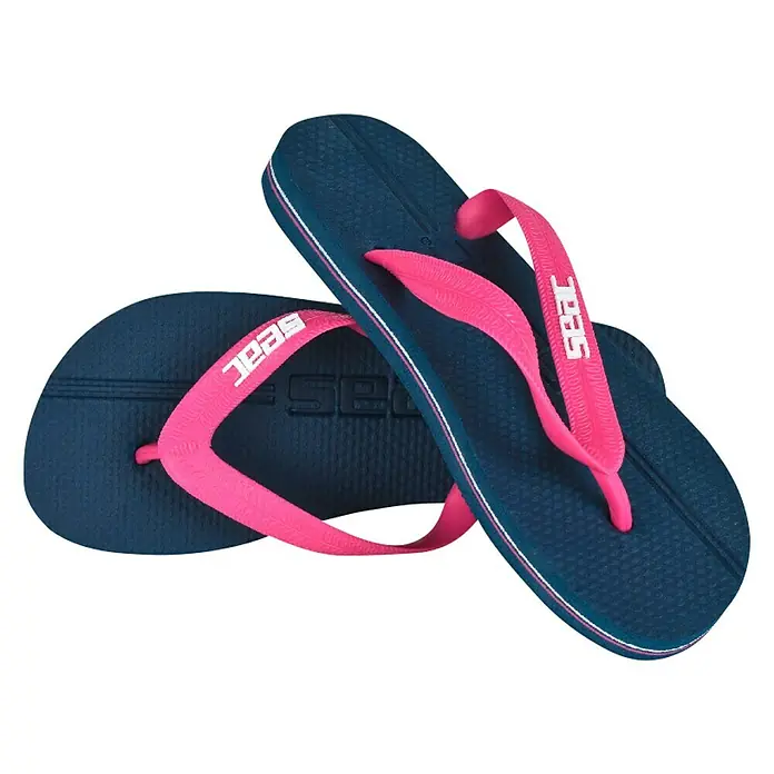 Seac Sub Chanclas Maui - Talla de pie: 33 - 34, Azul/Rosa - Vista angular
