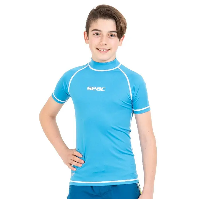 Seac Sub Camiseta térmica T-Sun Short - Azul, 7 años - Producto en uso