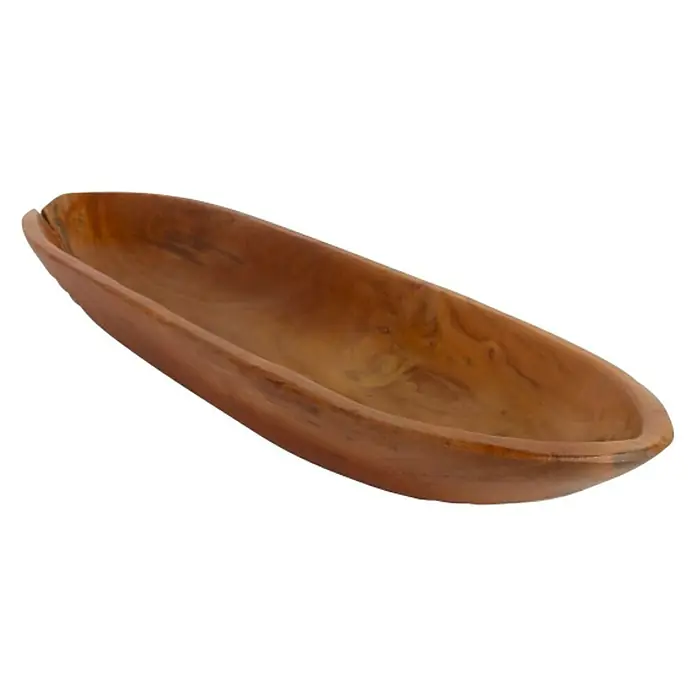 Ukrasna posuda - 70 x 6 cm, Tikovina - Dijagonalni pogled