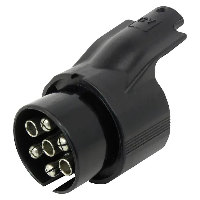 Carpoint Adapter Stekker - 7- tot 13-polig, Kunststof - Diagonaal zicht