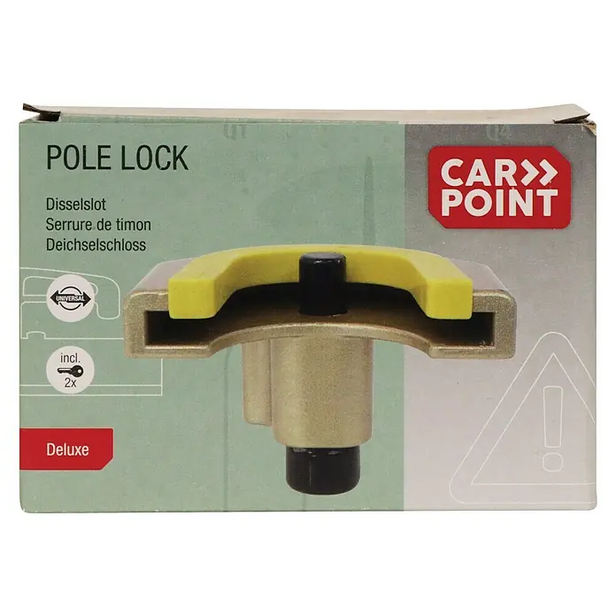 Carpoint Diefstalbeveiliging Disselslot Deluxe - Staal - Vooraanzicht