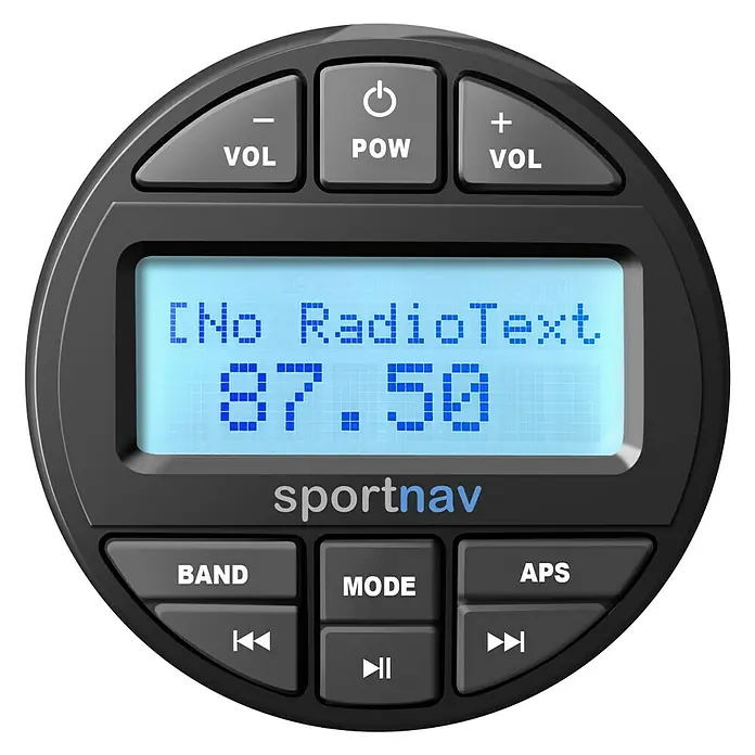 Sportnav Equipo de música marino SPOH825 - 12 V V - Vista frontal