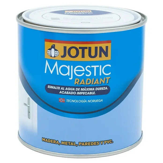 Jotun Esmalte de color Majestic Radiant - Blanco, 375 ml, Satinado - Vista frontal