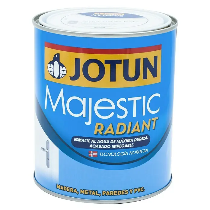 Jotun Esmalte de color Majestic Radiant - Blanco, 750 ml, Satinado - Vista frontal