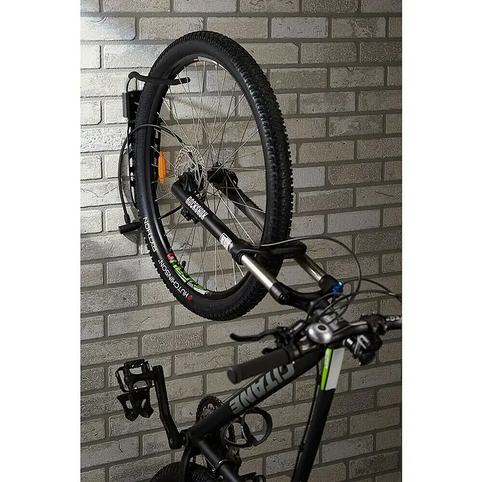 Mottez Fahrrad-Wandhalter XL - L x B x H: 18 x 14 x 36 cm, Traglast: 20 kg - Anwendungsbeispiel