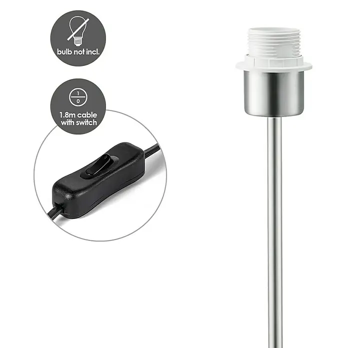 Home Sweet Home Lampvoet Bossano - 40 W, Kleur: Bruin, Hoogte: 33 cm