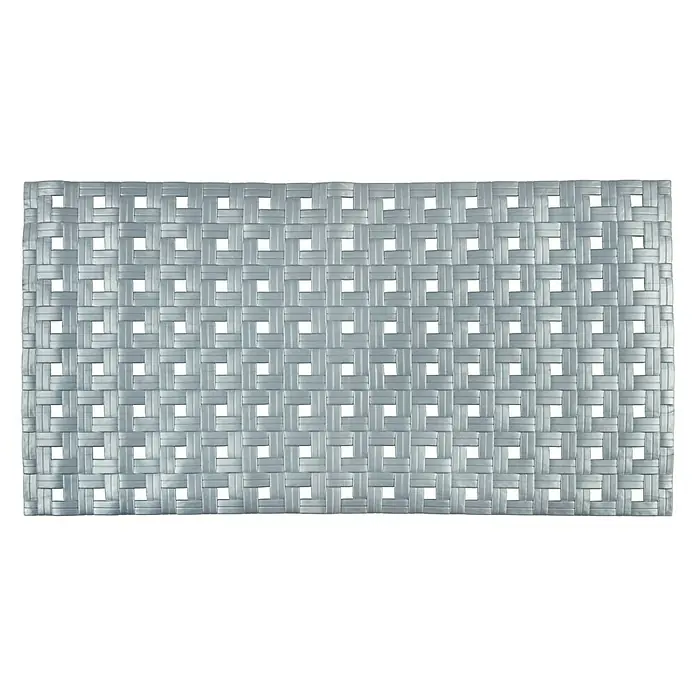 Podloga za kadu Diaqua Basky - 72 x 37 cm, PVC, Srebrne boje - Pogled sprijeda